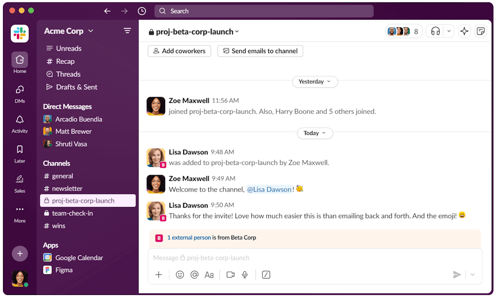 Slack integration